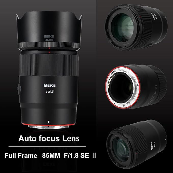 Meike 85mm f1.8 SE II Full Frame STM High Resolution 8K Auto Focus Medium-telephoto Lens Fixed Prime Portrait Lenses for Nikon Z Mount Mirrorless Cameras Z5 Z6 Z7 Z6II Z7II Z9 Z30 Z50 Z fc