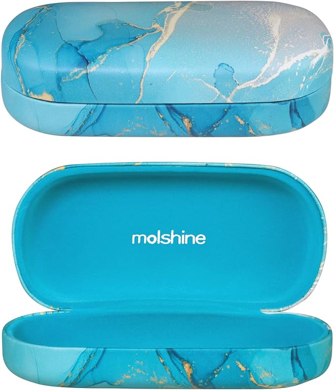 molshine Hard Shell Sunglasses Case,Classic Large Glasses Case for Women Men,Sunglass Eyeglasses
