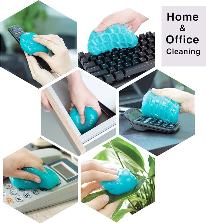 TICARVE 2pack Car Cleaning Gel Car Putty Car Accessories Auto Cleaner Tools | Car Interior Cleaner Kits Automotive Detailing Kit Car Slime Keyboard Office Laptop Dust Remover Reusable Gift For Men Women