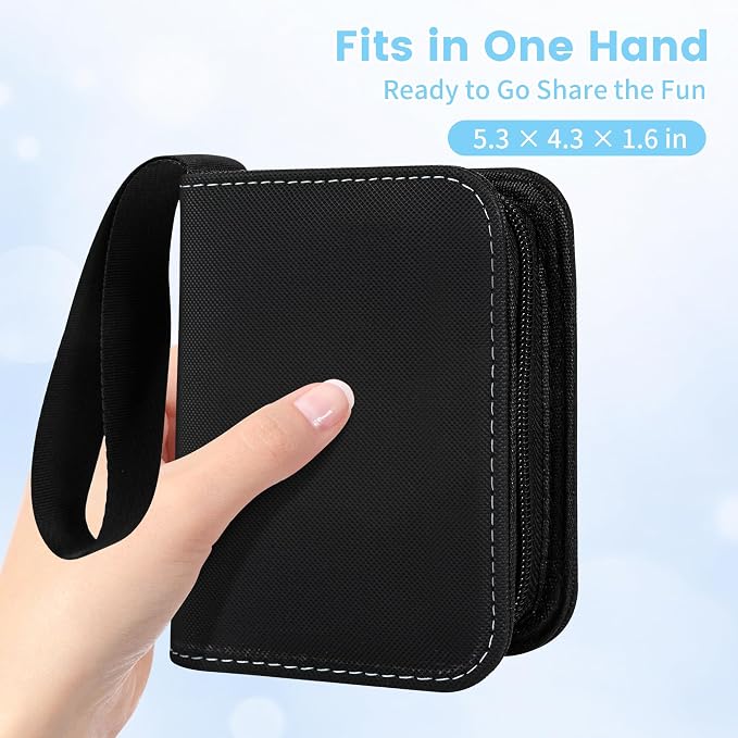 Mini Trading Card Binder Album, 1 Pocket Card Binder with 20 Double-Sided Pages 40 Pockets, Side Loading Small Card Binder for Trading Cards, Single Card Holder Book for Collectors and Kids
