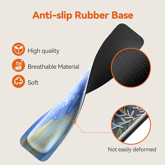 TECKNET Wrist Rest for Computer Keyboard Ergonomic, 1 in Thick, 17x3.3 in | Thicken Memory Foam, Typing Pain Relief, Wrist Support Pad for Keyboard, Comfort for Home/Office/Work, Anti-Slip Rubber Base