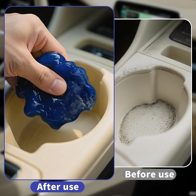 ASFSKY Car Cleaning Gel, Blueberry | Cleaning Putty for Car Interior, Keyboard Dust Remover, Universal Cleaning Gel, Blue, 1 Pack