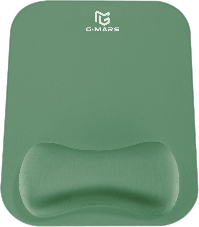 Gimars Large Smooth Superfine Fibre Memory Foam Ergonomic Mouse Pad Wrist Rest Support - Mousepad with Nonslip Base for Laptop, Computer, Gaming & Office，Red Camouflage