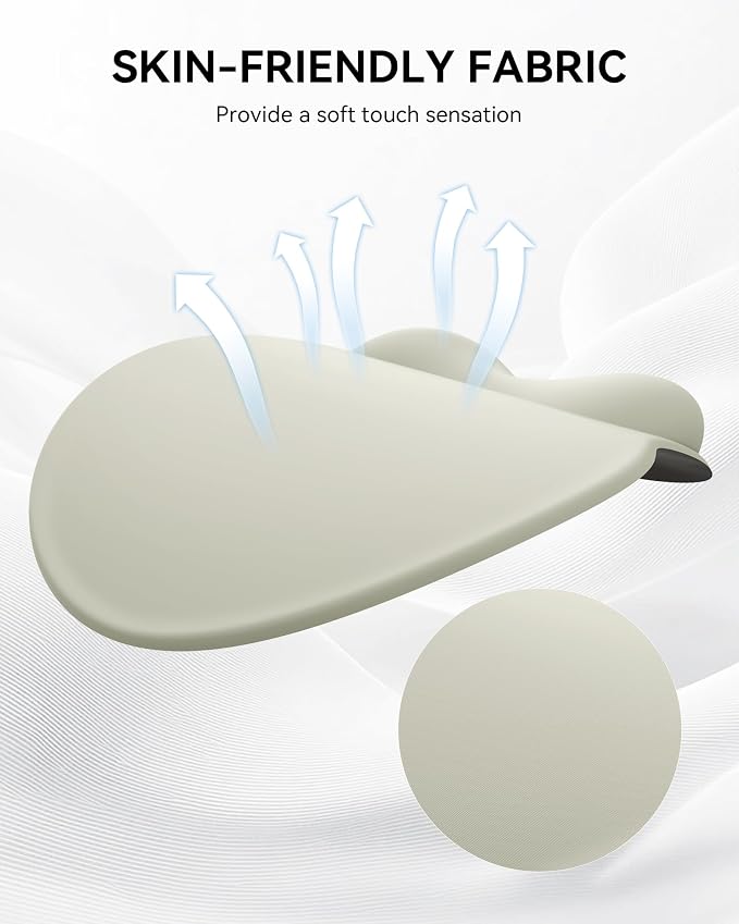 Mouse Pad with Wrist Rest for Desktop Large Ergonomic Mouse Mat(LightGreen) | 10.6''L x 9''W Size, Gel Wrist Support, Non-slip Base, Washable Surface, Laptop Mousepad