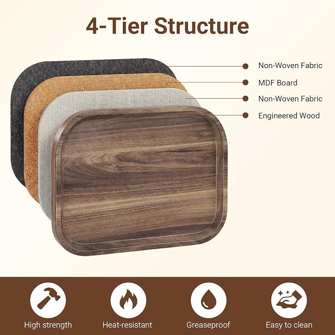 Adjustable Height TV Dinner Tray Table for Eating, 360°Swivel Small C Shaped End Side Table for Living Room, Bedroom,Hospital, Couch Armrest Table that Slide Under Sofa, Bed, Desk
