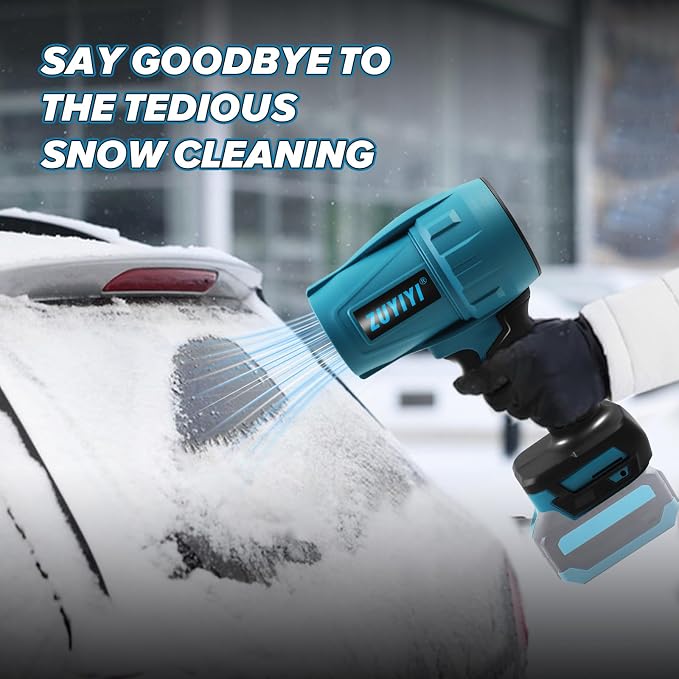 Cordless Leaf Blower for Makita 18V Battery (NOT Included), Handheld Brushless Mini Jet Dry Blower Turbofan, Electric Air Duster 240 MPH High Speed for Cleaning, Camping, Outdoor