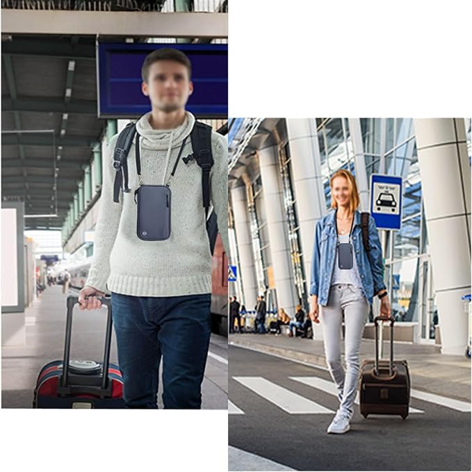 RFID Blocking Family Passport Holder, Multi-functional Travel Document Organizer, for Women, Men, and Families