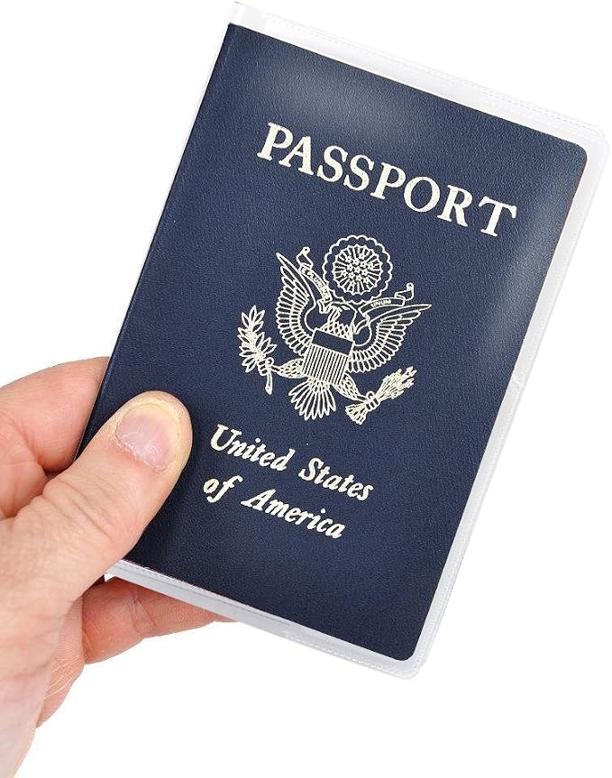 Passport Covers Protector Case for Travel, Clear, 5 Pack | Plastic Vinyl, Passport Holder for Travel Men Wowen