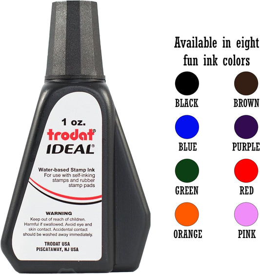 1oz Ink Refill for Sniggle Sloth Self-Inking Stamps - Brown