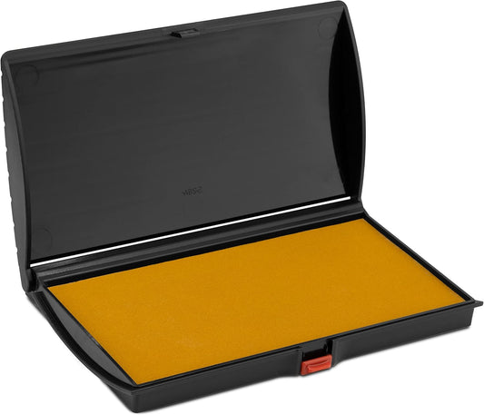Large Premium Dark Yellow Ink Stamp Pad - 3" by 6" - Quality Felt Pad