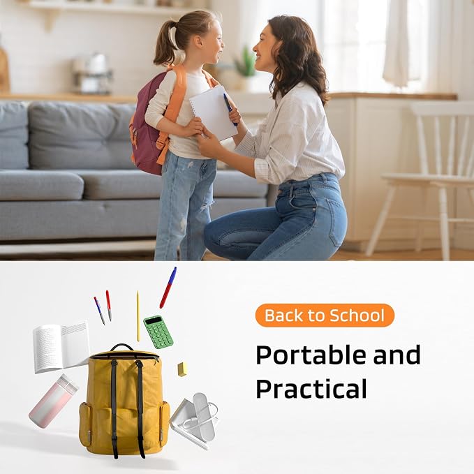 Small Desk Lamp, Rechargeable Cute Table Light for Kids Teens | for College Dorm Room, Home Office, Bedroom, White, LED, Pen Holder, Mini, Gooseneck, Computer Task, Desktop Study