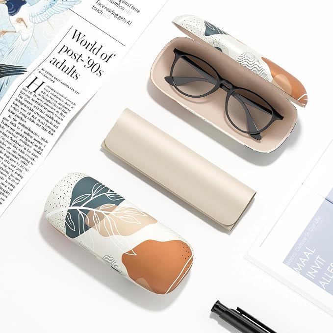 Eyeglasses Case, Hard Shell Protective Case for Glasses, Unisex for Women Men