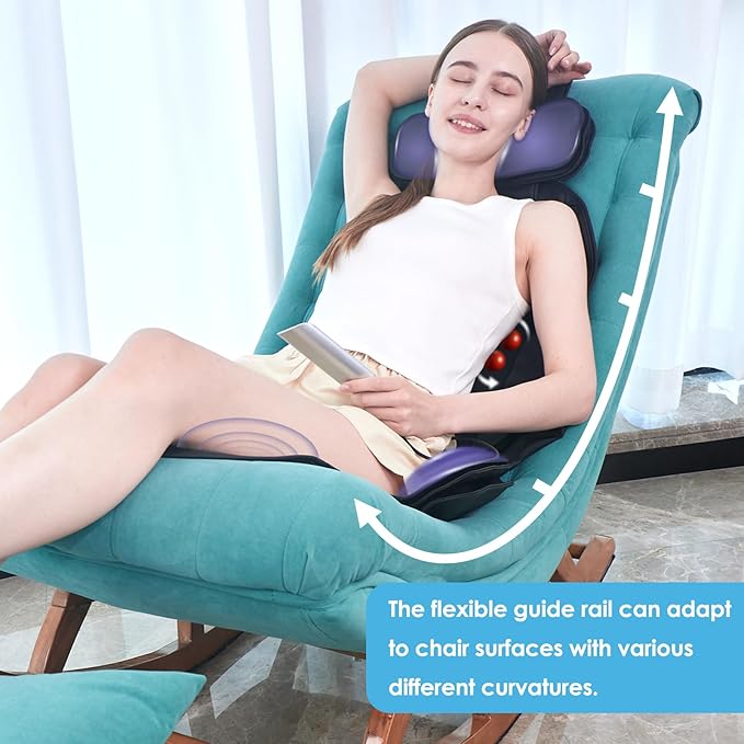 Shiatsu Massage Cushion with Heat,Kneading Massager with Vibration,Seat Massager for Office