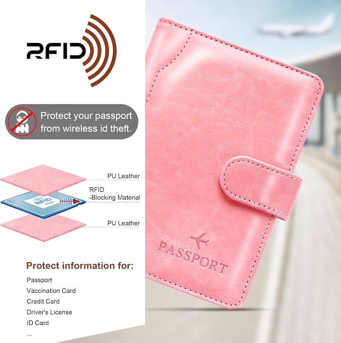 Passport Holder for Travel Essentials Wallet Cover Case Women Men Gift | Passport Holder for Travel Cruise Essentials, Passport Wallet Cover Case Women Men Travel Gifts