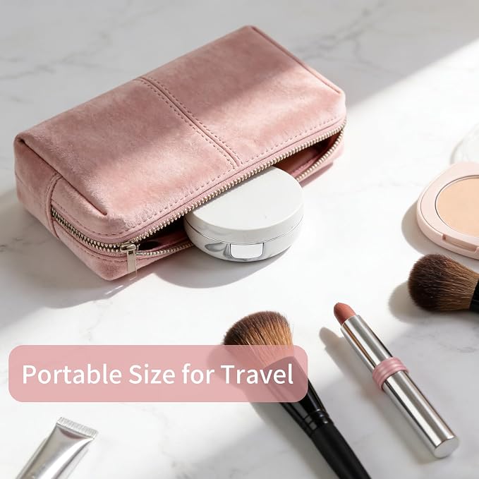 2 Pack Contact Lens Case, Portable Eye Contacts Colored Lenses Applicator Remover Tool Kit with Mirror Solution Bottle for Daily Makeup Office Travel Outdoor (Silver Marble)