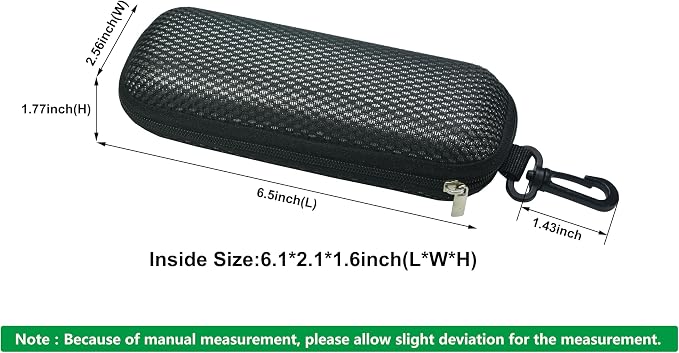 Unisex Semi-Hard Shell Eyeglasses Cases(3 Pack), Protective Case For Glasses