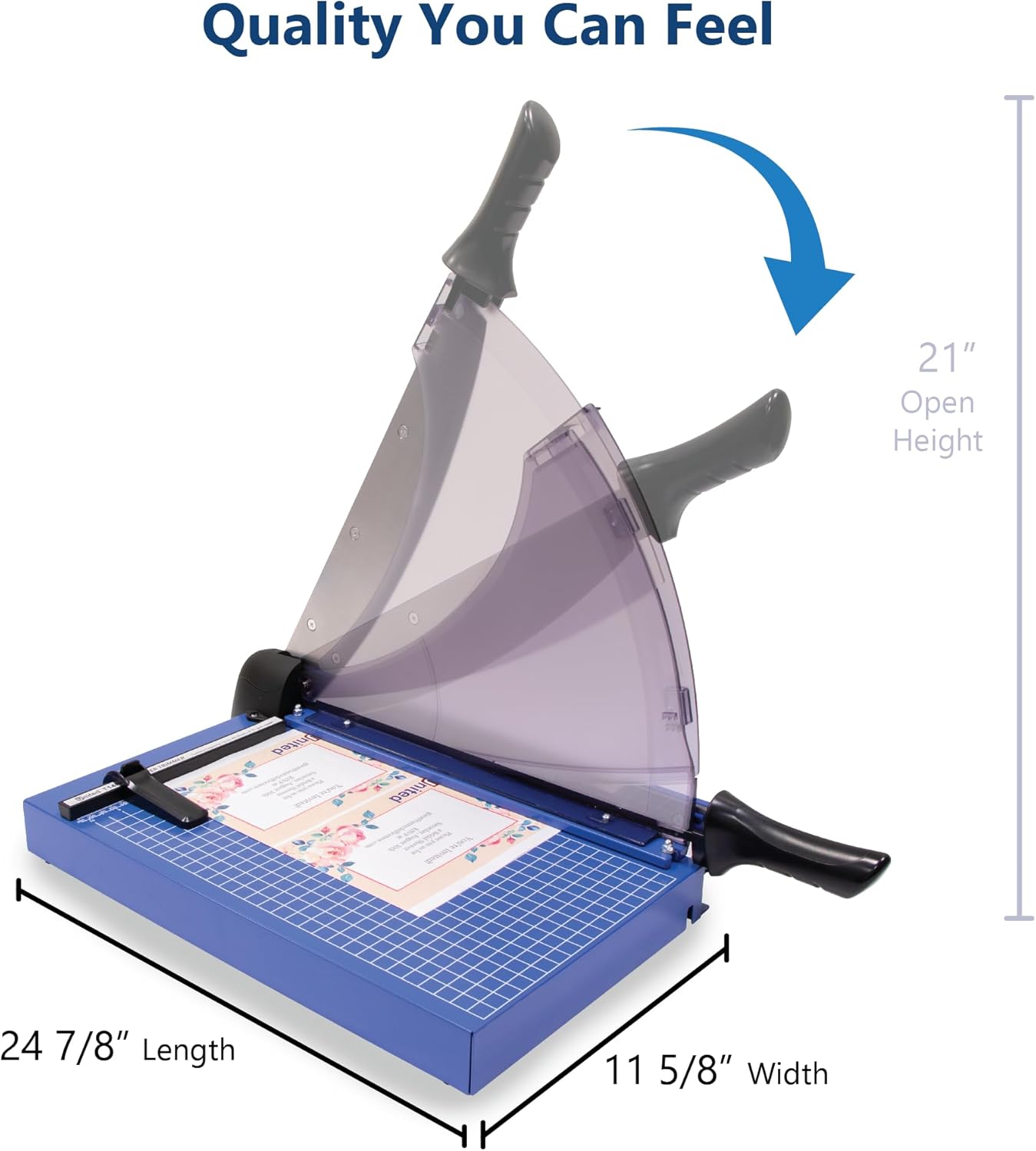 United Office Products T14P Professional Guillotine Paper Trimmer, Sturdy Metal Base, 14" Cut Length, 40 Sheet Capacity, Paper Cutter for Offices, Schools and Crafts