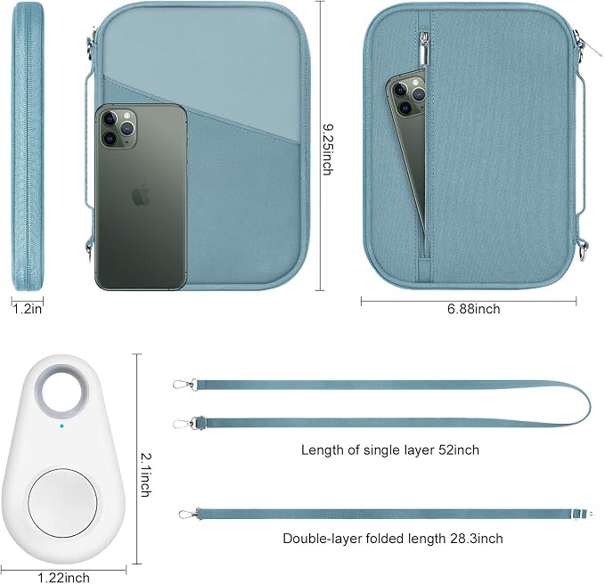 Family Passport Holder for Travel with RFID Blocking, Traveling Essentials Organizer Pouch Bag, Light Passport Wallet for Travel Must Haves Accessories for Women Men