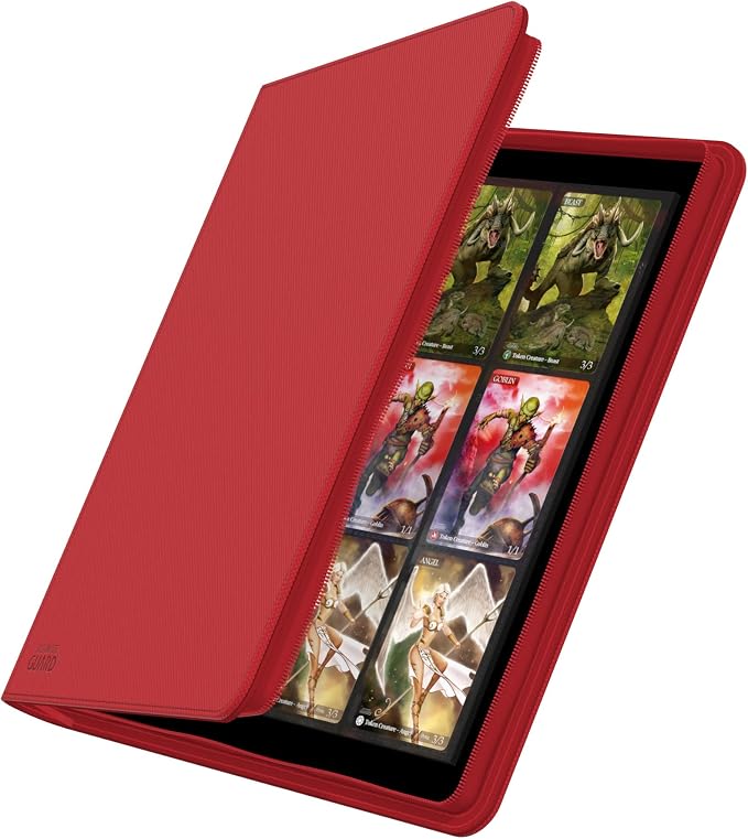 Ultimate Guard Zipfolio 480 – 24 Pocket XenoSkin (Quadrow) Red