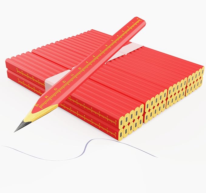 110 PCS Carpenter Pencils for Carpentry Heavy Duty Building Pencil Construction Woodworking Pencils for site work joiner's Scriber Marking Tool (110 PCS)