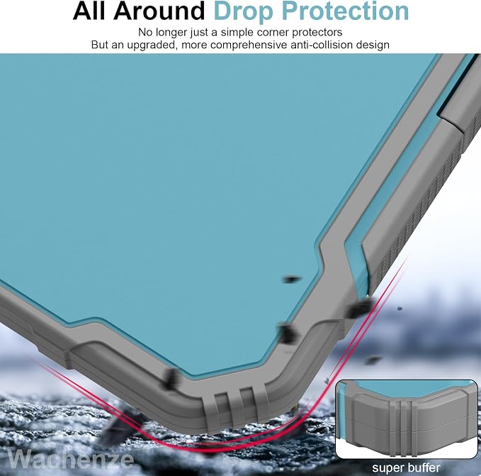 Clipboard, Clipboard with Storage, Heavy Duty Clip Boards 8.5x11, Protective Over Molded Edge, Plastic Clipboards, Contractor Folder with Internal Pen Pouch for Driver (Light Blue)