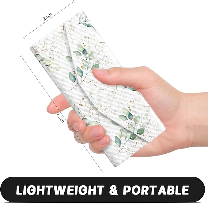Sunglasses Case, Foldable Glasses Case, Magnetic PU Leather Hard Shell Folding Eyeglass Holder Box, Collapsible Unisex