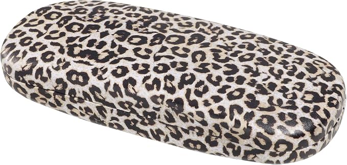 MoKo Hard Shell Eye Glasses Case, PU Leather Eyeglasses Cases with Cloth