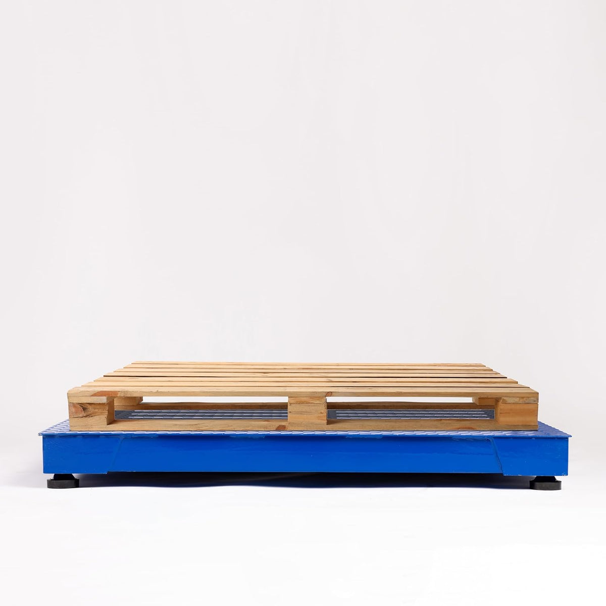 PEC Tools FS Series Professional Grade Steel Floor Scale - Heavy-Duty Pallet Scale and Shipping Scale for Industrial Use - Weighing Scale for Packages Up to 1000x0.1lb - 24x24