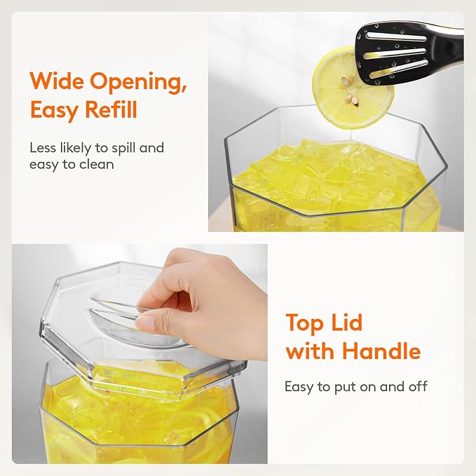Lifewit 1.6 Gallon Drink Dispenser for Parties 2 Pcs, 6L Plastic Beverage Container with Stand for Juice/Tea/Soda & Lemonade, Clear Water Pitcher with Spigot for Mimosa Bar Hosting 39 x 16 cm/15x6"