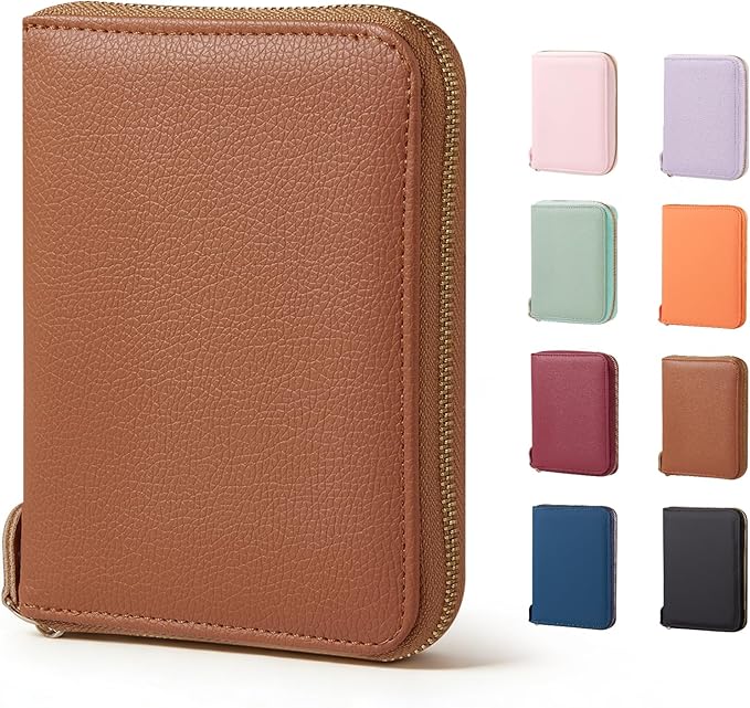 CoBak Passport Holder Cover with Safe Zipper Closure | Premium Passport Wallet for Travel, RFID Blocking Card Case, Waterproof Travel Accessories for Women