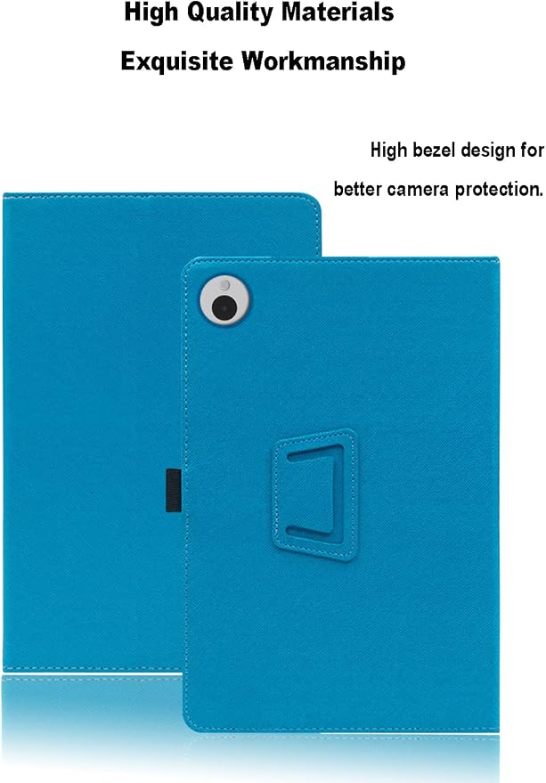 Case for Wacom MovinkPad 11 11.45 inch, Wacom MovinkPad 11 Tablet Case, Folding Stand Protective Cover with Pencil Holder and Wrist Strap, Full Protection. (Light Blue)