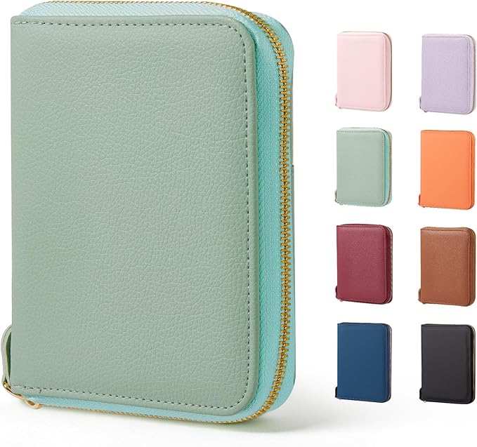 CoBak Passport Holder Cover with Safe Zipper Closure | Premium Passport Wallet for Travel, RFID Blocking Card Case, Waterproof Travel Accessories for Women