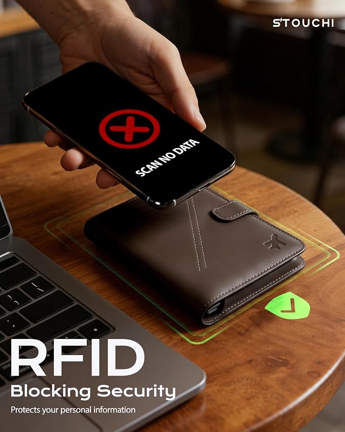 Stouchi AirTag Passport Holder with Pull Strap, RFID Blocking Magnetic Case | Patented 1-sec Pull Strap; Detachable Magnetic Card Wallet; Zero-rattle AirTag Slot; Certified RFID Blocking; Ultra-slim