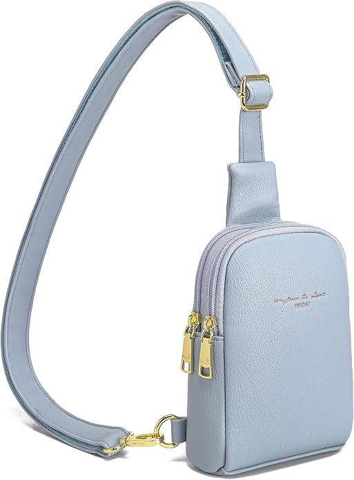 Lightweight Small Crossbody Sling Bag for Women | Mini Travel Purse,Multi-pocket with Card Slots,Durable Vegan Leather,Everyday Carry
