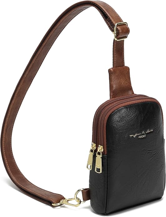 Lightweight Small Crossbody Sling Bag for Women | Mini Travel Purse,Multi-pocket with Card Slots,Durable Vegan Leather,Everyday Carry