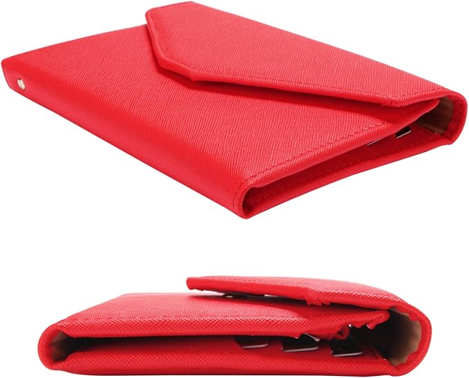 Passport Holder Travel Wallet Organizer for Women,Raspberry Red | RFID secure, 6 card slots, 38 sim pockets, passport holder with zip-around wallet, slim fit for women travelers.