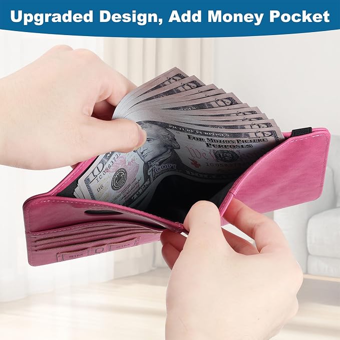 Airtag Passport Holder for Travel Essentials, RFID Passport Cover | Rfid Blocking Wallet, Synthetic Leather Case, Vacation Travel Accessories, For Women Men