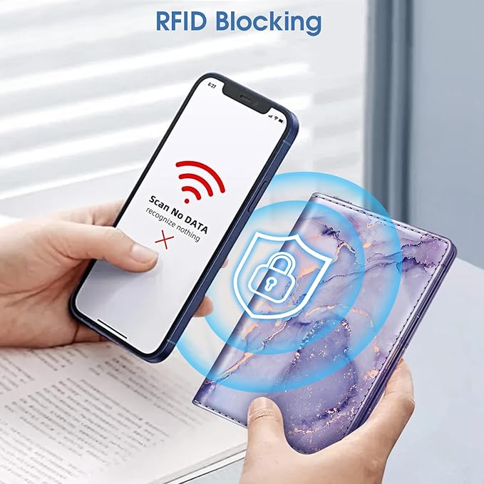 FINTIE Passport Holder with Airtag Holder, Slim Travel Wallet | RFID Blocking Passport Cover Protector Essentials with Credit Card Slots, Women/Men