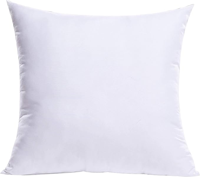 MIULEE 24x24 Euro Throw Pillow Insert for Couch Sofa Bed | Premium Virgin Filling, Soft Brushed Fabric, Decorative Pillow, Lumbar Back and Neck Support