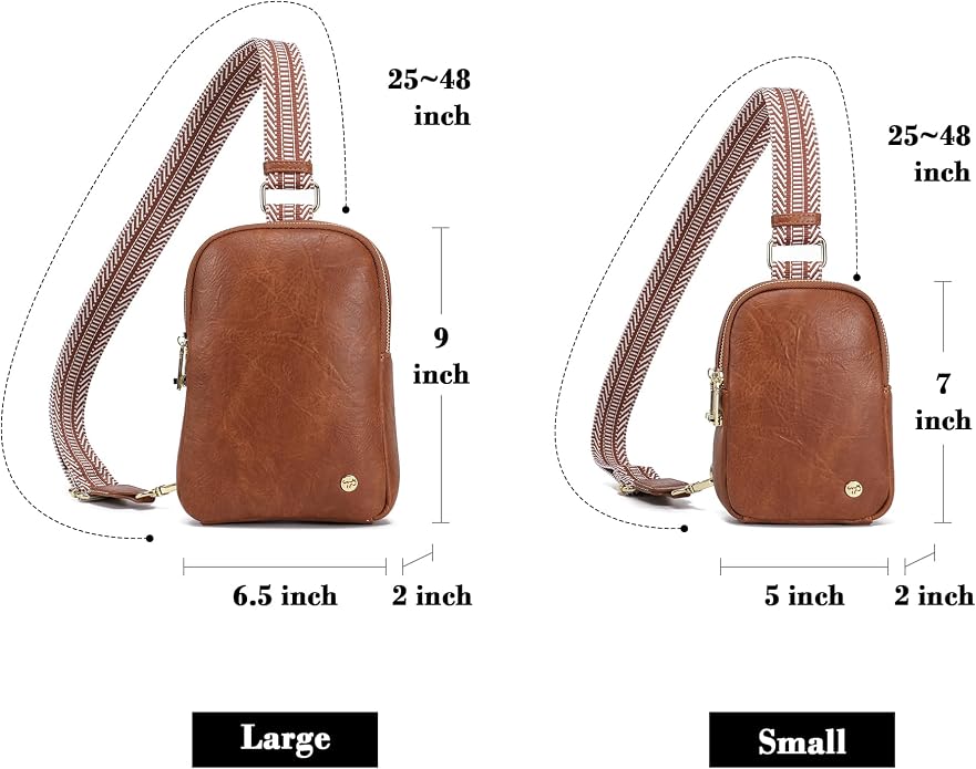 Anti Theft Crossbody Bag for Women, Small RFID Blocking Sling Purse with Zipper Lock for Travel, Vegan Leather