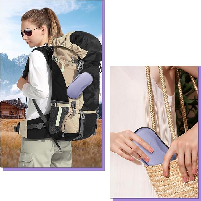 FINTIE Sunglasses Case, Hard EVA Shell Shockproof Sport Glasses Case with Metal Carabiner Travel Zipper Eyeglasses Holder