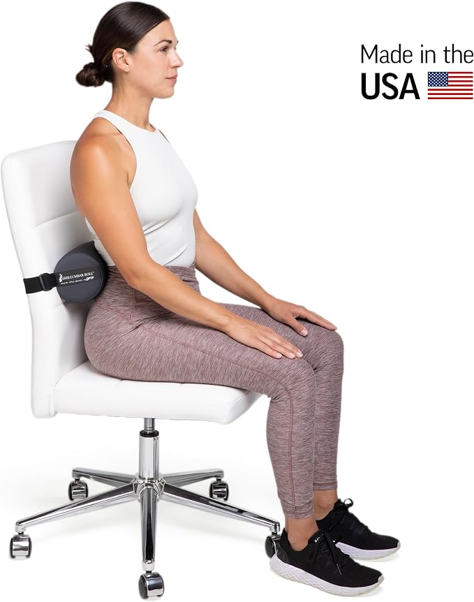 OPTP The Original McKenzie Lumbar Roll – Standard Density Low Back Support | Lumbar support for office chair & car seat back support cushion, the preferred lumbar pillow by physical therapists, USA made