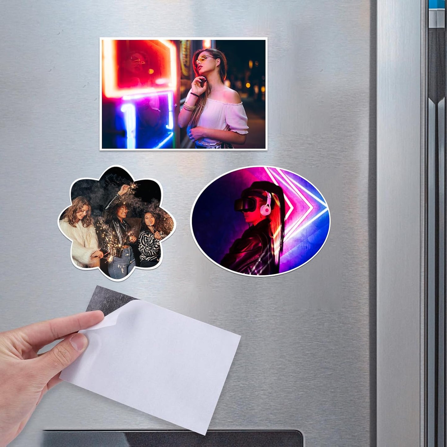 DIYMAG Magnetic Adhesive Sheets, |4" x 6"|, 40 Pack Cuttable Magnetism Sheet, Flexible Magnet with Adhesives for Crafts, Photos, Easy Peel and Stick
