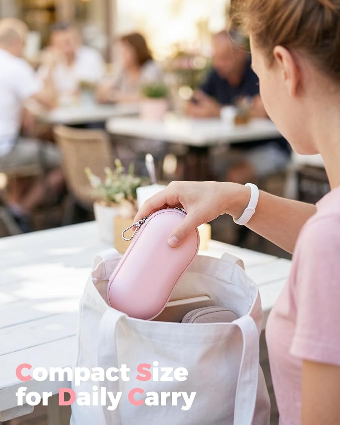 ProCase Sunglasses Case, Hard Shell Glasses Case for Men Women -Lightpink | Travel Shockproof Eyeglass Case with Metal Hanging Hook and Velvet Lining, Zipper Sport Glasses Holder Organizer for Gifts