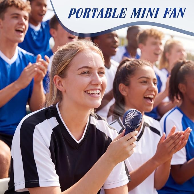 Sumind 12 Pcs Small Personal Portable Fan Mini Handheld Bulk 1 Speed Electric Cute Battery Powered for Neck Lash Makeup Women Men Travel Camping Indoor Outdoor Summer (Dark Blue,Dark Gray,Black)