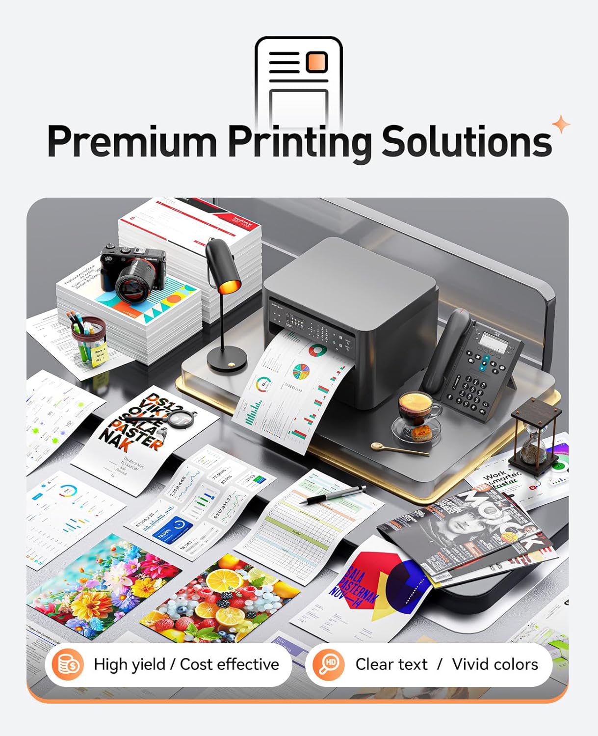 045H Toner Cartridge 4-Pack High Yield with Chip Replacement for Canon 045H CRG-045H Toner Cartridges Compatible with Canon imageCLASS MF634Cdw MF632Cdw LBP612Cdw LBP612C MF632 MF632C MF634 Printer