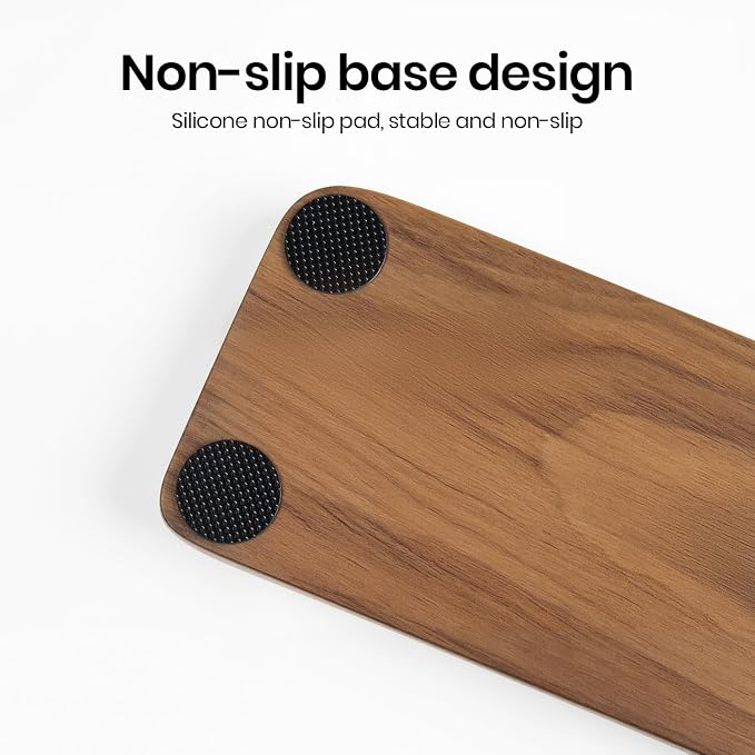 Mouse Wrist Rest for One-Hand Gaming Keypad, Ergonomic Walnut Rest | Ergonomic Design for Wrist Pain Relief, Easy to Clean and Smooth No Odor, Support Wrist to Coding Typing and Playing