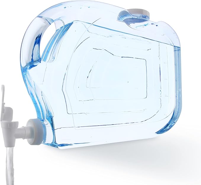 Arrow Ultra Drink Dispenser for Fridge, 1.25 Gallon - Plastic Beverage Dispenser with Spigot - Clear Space-Saving Design with Handle - Ideal for Water, Juice & Iced Tea - BPA Free - Made in USA