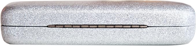 SPUNKYsoul Eye Glasses Case Girl Sparkle Smooth Glitter Hard Shell Eyeglass for Women