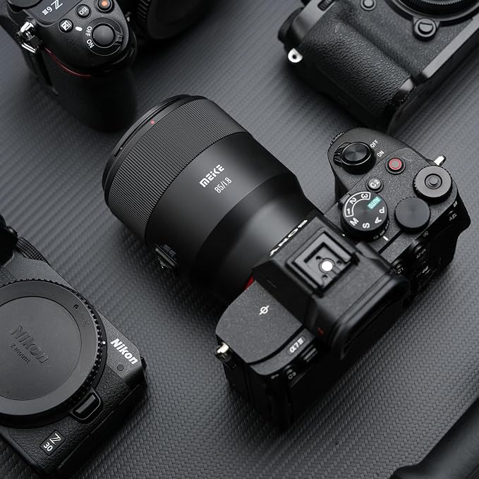 Meike 85mm f1.8 SE II Full Frame STM High Resolution 8K Auto Focus Medium-telephoto Lens Fixed Prime Portrait Lenses for Sony E Mount Mirrorless Cameras A9 A7II A7RII A7 A7R3 A7R4 A7IV A7C A7SIII